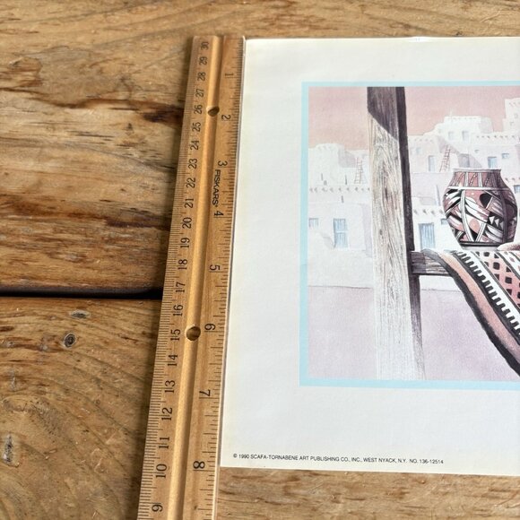 T. Coleman Southwest Pottery Pueblo Lithograph Print 1990 Scafa-Tornabene - Picture 10 of 12